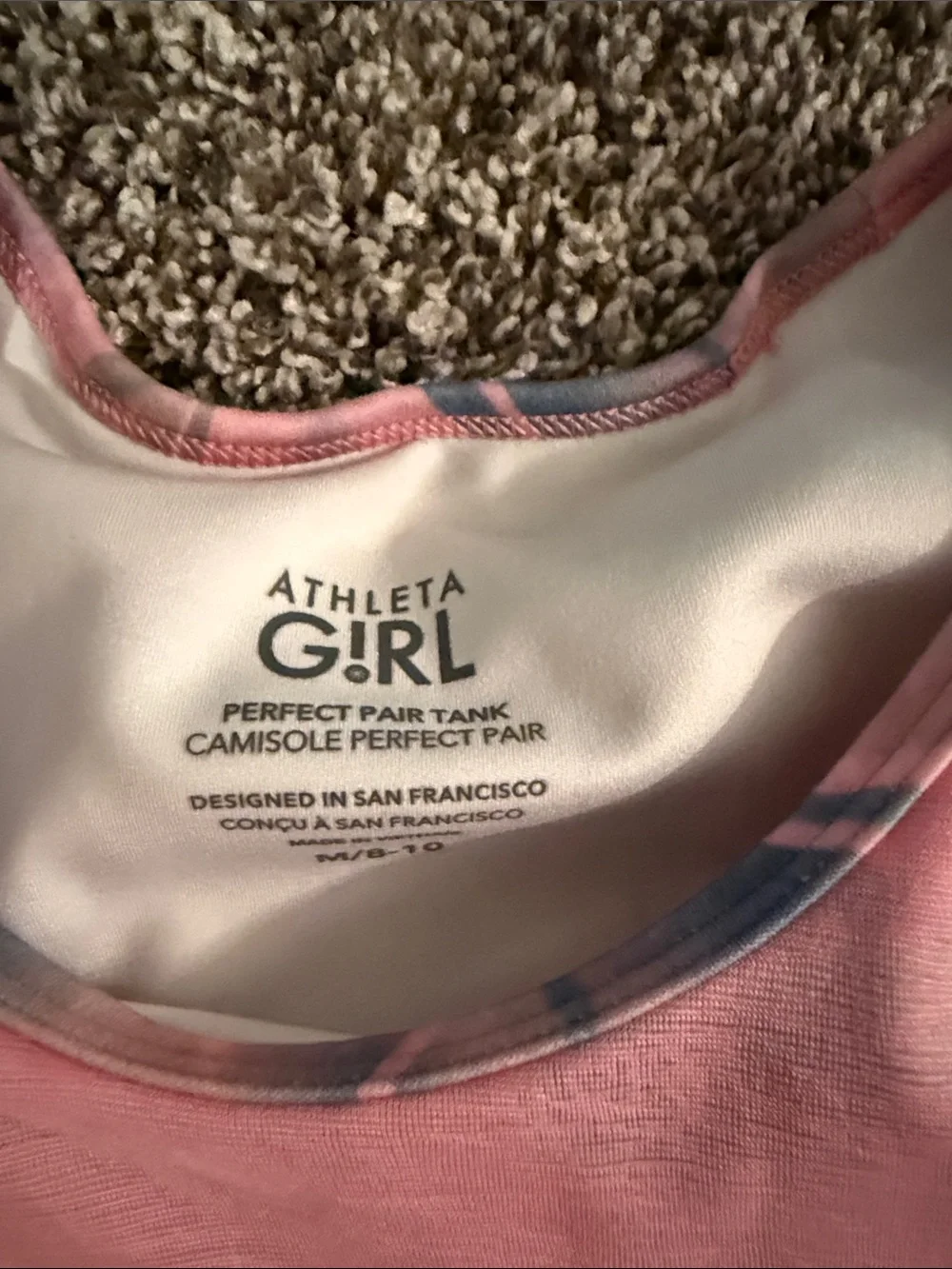 Athleta girls perfect pair camisolt perfect pair , run the world shorts 8/10